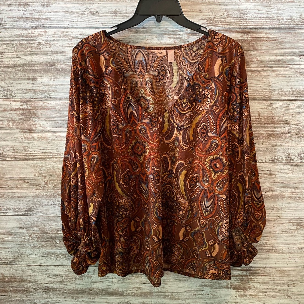 Rustic paisley blouse